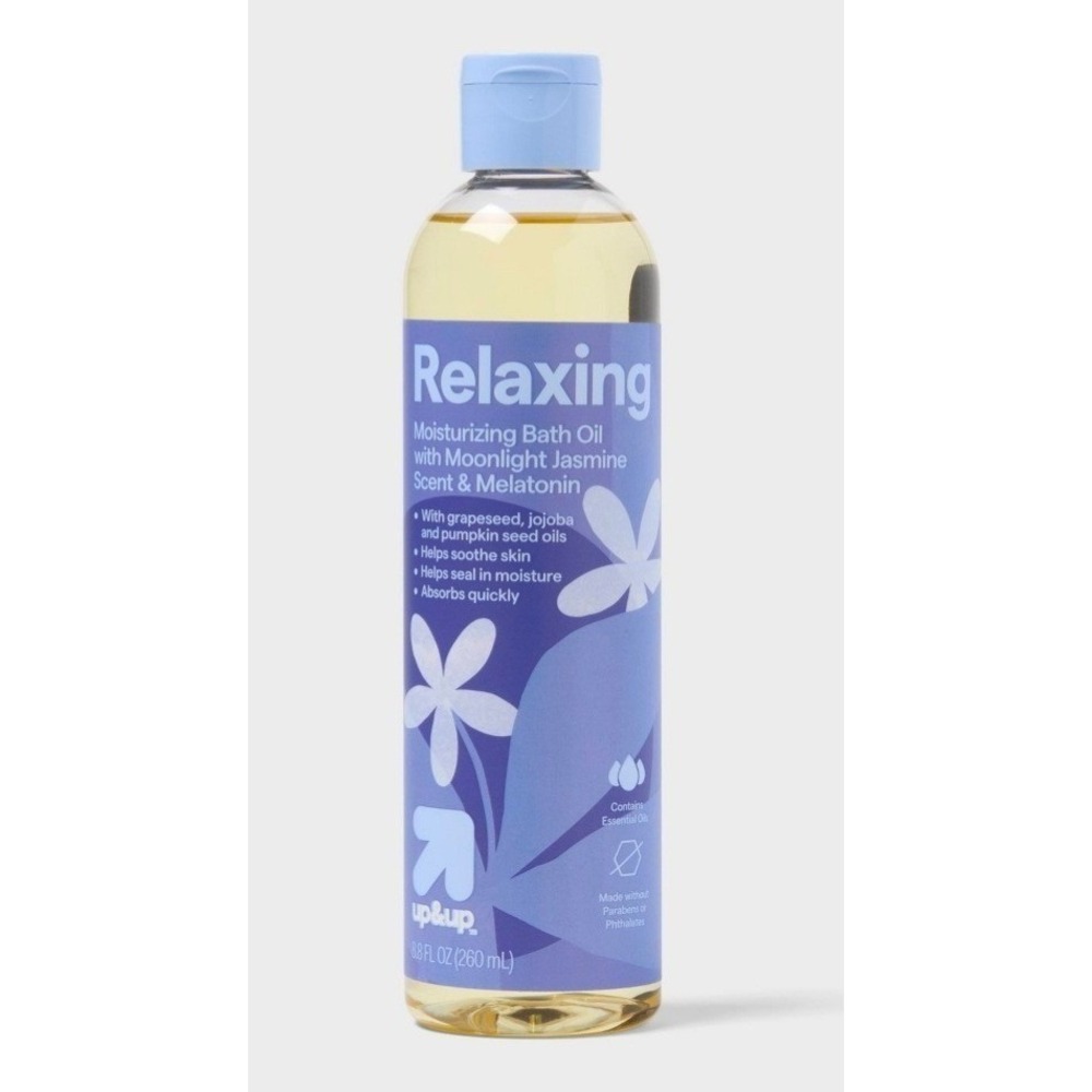 Up & up Relaxing Moisturizing bath oil with moonlight Jasmine scent NEW